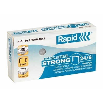 Imagen de Leitz Rapid 24855900 Grapas Standard 1000 unidades, 24/6 mm, 30 hojas