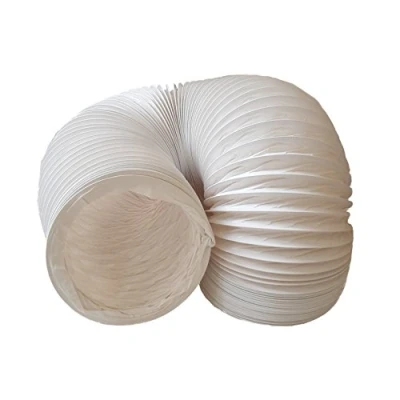 Imagen de daniplus© Tubo flexible de salida aire PVC, 150 mm diámetro, 6 m largo, compatible con instalaciones acondicionado, secadoras o campanas extractoras