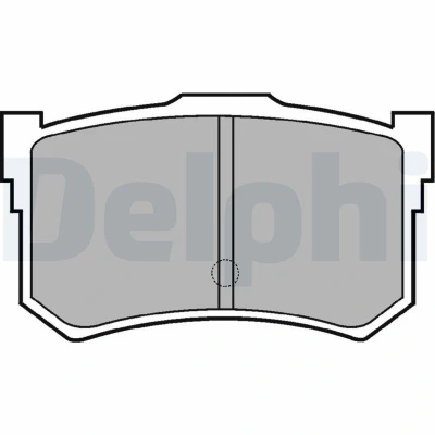 Imagen de DELPHI LP678 Juego de pastillas freno con avisador acústico desgaste Chapa antichirridos sin accesorios HYUNDAI: SONATA 4