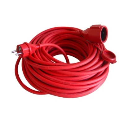 Imagen de Unitec 44590 Cable de extensión goma H05RR F (3G1,5 mm², 25 m), color rojo