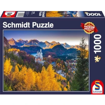 Imagen de Schmidt Spiele 57390 Otoño Neuschwanstein, Puzzle de 1000 Piezas, Rompecabezas, Normal