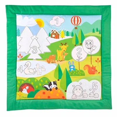Imagen de Chicco Alfombra de los Números, Aquadoodle Mágica 80 x 80cm, 5 Zonas para Colorear, Rotulador Agua, el Color Desaparece al Secarse, Juguete Infantil, Juguetes Niños 2 a 4 Años