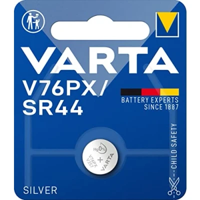 Imagen de VARTA V76PX SR44 1 Pila de botón óxido plata, 1,55 voltios