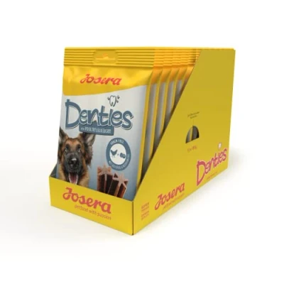 Imagen de Josera Denties Poultry &amp; Blueberry, 13 x 7 Unidades, Adult, Varillas masticables Premium para Perros Adultos, el Cuidado Dental Diario, Aperitivo masticable de Aves Corral y arándanos