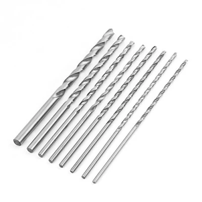 Imagen de 8pcs Brocas de Extralargas Alta Velocidad Espiral Bit Redondo para Madera 4 10mm