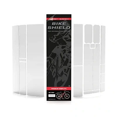 Imagen de Bikeshield Premium Kit de protección para Cuadro Adulto, Unisex, Invisible, Grande