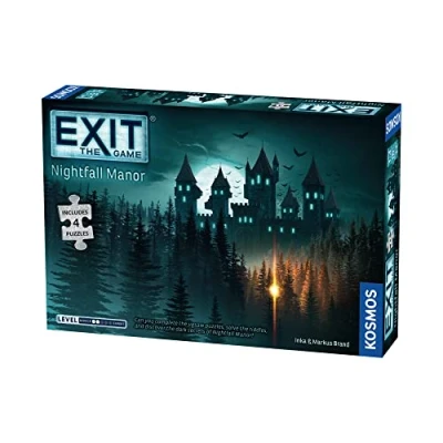 Imagen de Thames &amp; Kosmos Exit: Nightfall Manor, Juego de Sala Escape con 4 Rompecabezas, Juegos Familiares para Noche Juegos, Mesa Adultos y niños, 1 a Jugadores, Partir 10