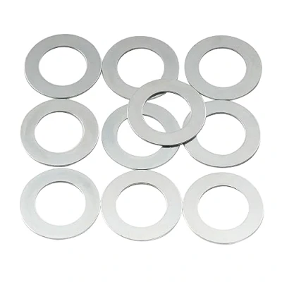 Imagen de Musiclily Pro 3/8 Pulgada Arandelas de Acero para Potenciometros USA CTS y Jack Switchcraft, Nickel(10 Piezas)