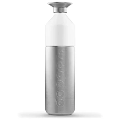 Imagen de Dopper Steel 1.1L Botella de agua acero inoxidable reutilizable sin BPA, 18/8 deportiva metal para uso deportivo y en la oficina.