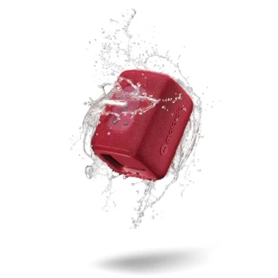 Imagen de Altavoz Bluetooth 5.3 Rokr 300 Motorola Sound Resistente Al Agua Y Polvo Rojo