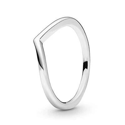 Imagen de Pandora Anillo con diseño de hueso la suerte plata ley pulida, talla 58