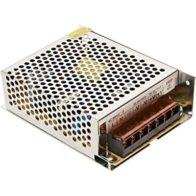 Imagen de Jandei Fuente de Alimentación Transformador 110/220V AC a 5V DC 60W 12A, Instalaciones en Interior IP20, para Pixel Led, Tiras o Dispositivos Bajo Voltaje