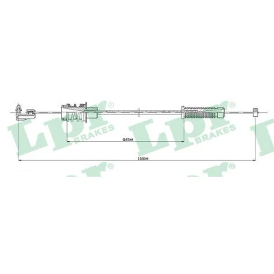 Imagen de LPR C0145A Cable del Acelerador CITROËN: Visa Hatchback