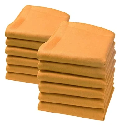 Imagen de 12 Pequeños pañuelos de color sólido Modelo Lilliput 23 centimetros (Ocre)