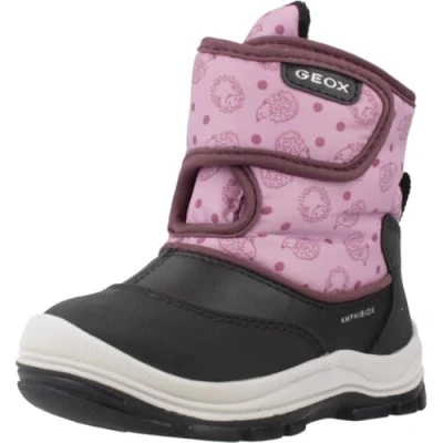 Imagen de Geox B FLANFIL Girl ABX, Bota de Nieve Niñas, Black/Rose, 25 EU
