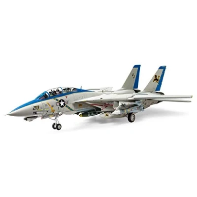 Imagen de Tamiya 61118 Grumman F 14D Tomcat maqueta (Escala 1:48, plástico), Color Plateado (TAM61118)