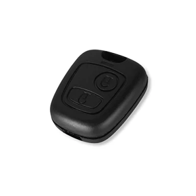 Imagen de 1neiSmartech Carcasa para Mando a Distancia de 2 Botones Compatible con Toyota Aygo Citroen C1 C2 C3 C4 C5 Peugeot 103 107 206 (Carcasa + Cubierta Tornillo Repuesto)