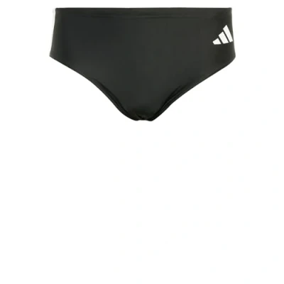 Imagen de adidas Hombre 3 Stripes Swim Trunks, Black/White, XS