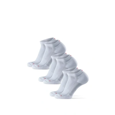 Imagen de DANISH ENDURANCE Calcetines Cortos de Running, Antiampollas, Técnicos, Deporte, para Hombre y Mujer, 3 Pack, Blanco, 35 38