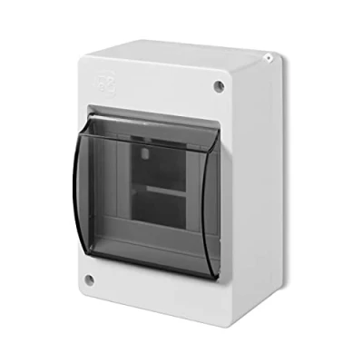 Imagen de ELEKTRO PLAST Caja de distribución pequeña 1 fila, 4 módulos, IP30, gris claro