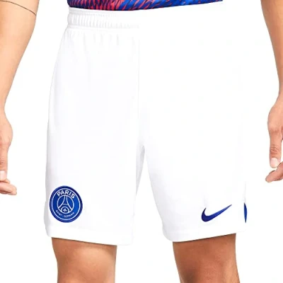 Imagen de NIKE Paris Saint Germain FC Pantalones Cortos para Hombres DN2726 100, PSG M Nk DF Stad Short 3r, Blanco/Viejo Real, S