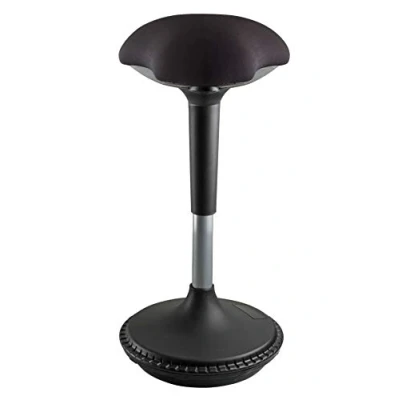 Imagen de Unilux 400110242 multiusos taburete de Moove para el dinámica sentado trabajo hocke en ergonómico con efecto oscilante y altura regulable del asiento, pie Negro