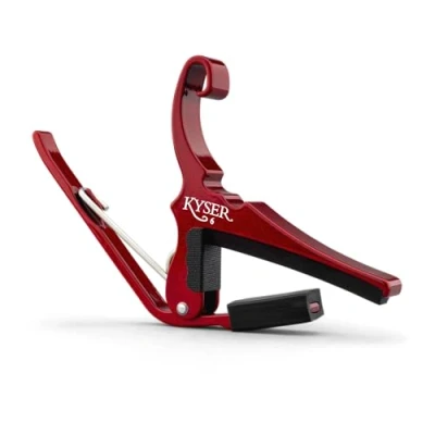 Imagen de Kyser Cejilla Cambio Rápido para guitarras acústicas de 6 cuerdas, Rojo Rubí, KG6R