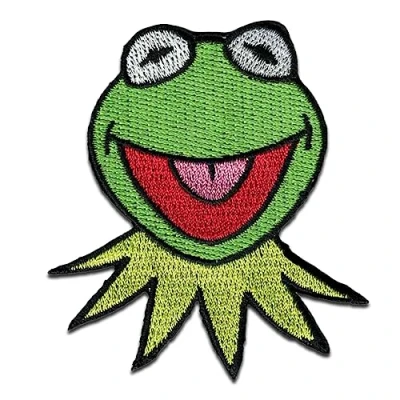 Imagen de Comercial Mercera Parche termoadhesivo para planchar de Disney © The Muppets Kermit La Rana, 6,4 x 6 cm