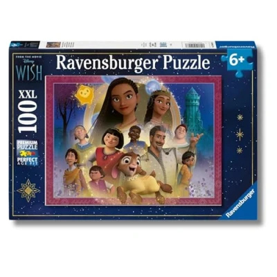 Imagen de Ravensburger puzzle Wish, El poder de los deseos, Disney, infantil, 100 piezas XXL, para niños +6 años, Tamaño 49x36cm