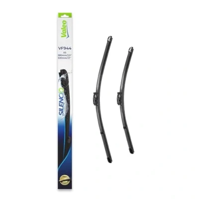 Imagen de VALEO Silencio Escobilla VF944 Kit de Alto Rendimiento, Visibilidad Superior en Carretera, Fácil Instalación, Hojas Planas Originales 580mm/530mm Delanteras Juego 2 Escobillas 577944