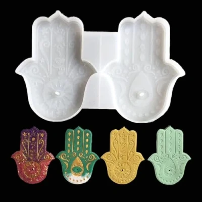Imagen de Moldes Resina Epoxi，La mano De Fátima Silicona，Resina Epoxi Manualidades，Moldes Silicona Para Epoxi,Moldes Manualidades