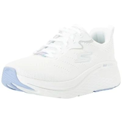 Imagen de Skechers MAX Cushioning Elite 2.0 Levitate, Zapatillas de Deporte Mujer, Ribete Lavanda Textil Blanco, 39 EU
