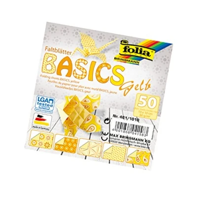 Imagen de hojas plegables Basics de Folia, 80 g/m², surtido 50 en 5 motivos