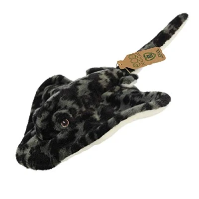 Imagen de Aurora World Animales Aurora, 35019, Mantarraya Eco Nation, 30 cm, Felpa, Negro y Gris, Color Black &amp; Grey, único