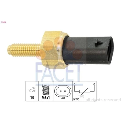 Imagen de FACET 7.3404 Sensor de Temperatura del Refrigerante OPEL: Corsa E Hatchback, Astra K Insignia A Sports Tourer