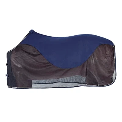 Imagen de PFIFF 100489 Manta antimoscas con Forro Polar (155 cm), Color Azul