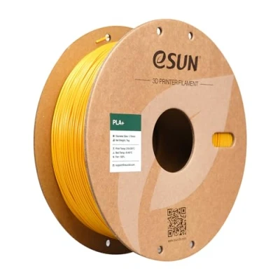 Imagen de eSUN Filamento PLA+ 1.75mm, Mejorado Tenacidad Impresora 3D PLA Plus, Precisión Dimensional +/ 0.03mm, 1KG Carrete (2.2 LBS) para de Impresión 3D, Amarillo