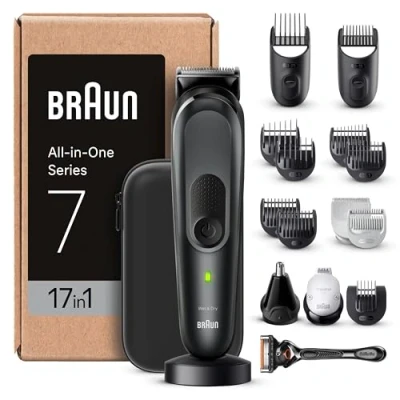 Imagen de Braun Recortadora Todo en Uno Series 7 MGK7491, Kit 17 1 Para Barba, Pelo, Depilación Masculina Y Más