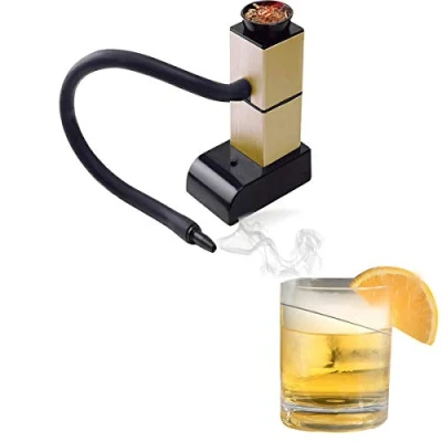 Imagen de Pistola para ahumar alimentos fríos barbacoa, generador portátil molecular, cocina casera, cocinero y ahumador de carne con chips madera alimentos, carne, quesos, bebidas, Krfilas