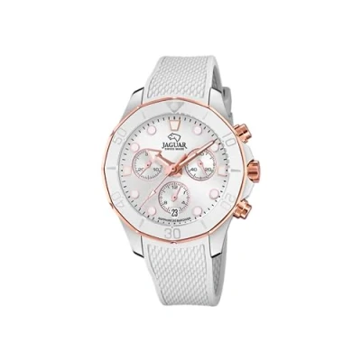 Imagen de JAGUAR Reloj Modelo J890/1 de la colección Woman, Caja 38,50/38,50 mm Plata con Correa Caucho Blanco para señora