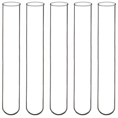 Imagen de Labasics Tubos de Ensayo Fondo Redondo Vidrio Borosilicato, 12 mm OD x 75 Longitud (Paquete 200)