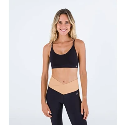 Imagen de Hurley H2o Dri Seamless Bralette, Camiseta Mujer, Caviar, S