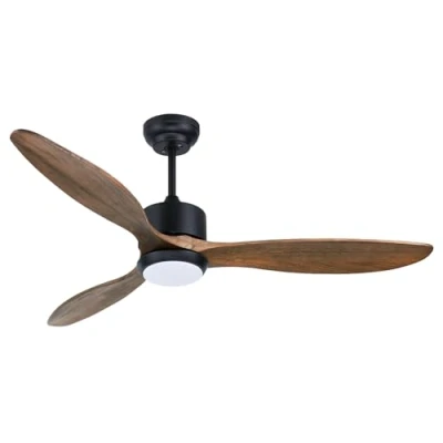 Imagen de Ovlaim Ventilador de Techo con Luz Silencioso y Mando a Distancia, LED Lámpara 3 Temperatura Color Regulable, Motor DC 6 Velocidades Ventiladores Modernos
