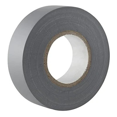 Imagen de Gocableties Cinta aislante gris de 19 mm x 20 m para instalaciones eléctricas Autoadhesiva y resistente proteger, agrupar reparar cables 1 Rollo