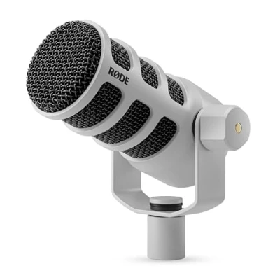 Imagen de RØDE PodMic Micrófono de transmisión dinámico USB con conectividad XLR y para podcasting, creación contenido (blanco)