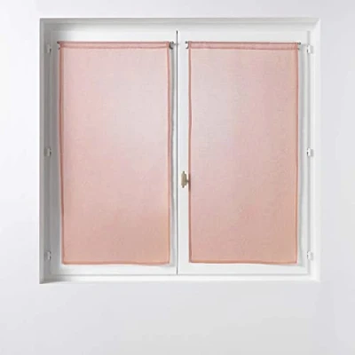 Imagen de Douceur d&#039;Intérieur, Visillo con Ojales, Rosa, 2 x 60 160 cm