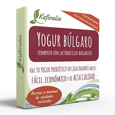 Imagen de Fermento de Yogur Búlgaro (Reusable forma ilimitada) + Instrucciones Recetas Ayuda y asesoramiento en español KEFIRALIA®