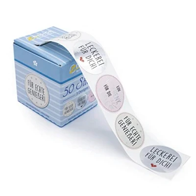 Imagen de AVERY Zweckform 56860 Etiquetas autoadhesivas para mermeladas (fabricadas en Alemania, diámetro de 38 mm, 50 unidades)
