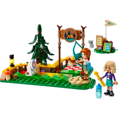 Imagen de Lego Friends Campamento de Aventura: Área Tiro con Arco Juguete Flechas, Regalo para Niñas y Niños 6 Años o Más, 2 Mini Muñecas 1 Figura Mapache el Juego rol 42622