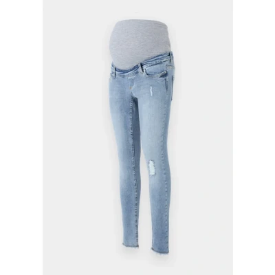 Imagen de ONLY Maternity Olmblush MID ANK RAW Vaqueros pitillo, Mujer, Talla: XSx32, Medium blue denim